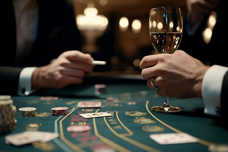 Roulette wheel with betting layout and digital timer showing 30 seconds remaining